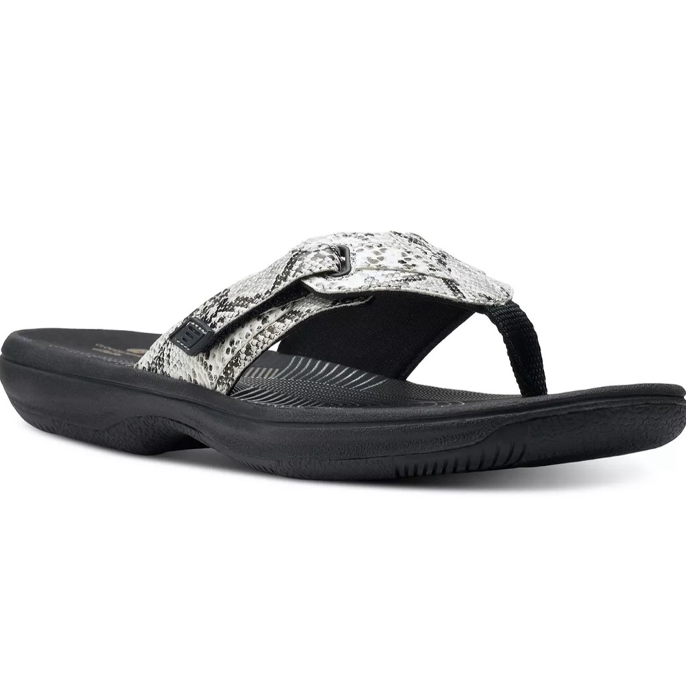 Clarks Womens Cloudstepper Flip-Flops